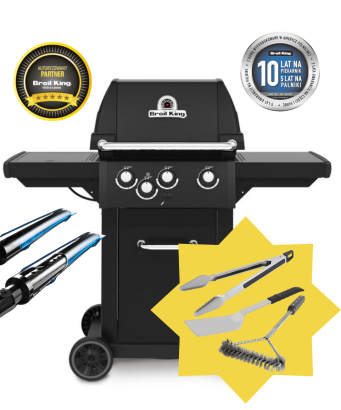 BROIL KING - Grill gazowy Royal 340 Shadow + Akcesoria GRATIS